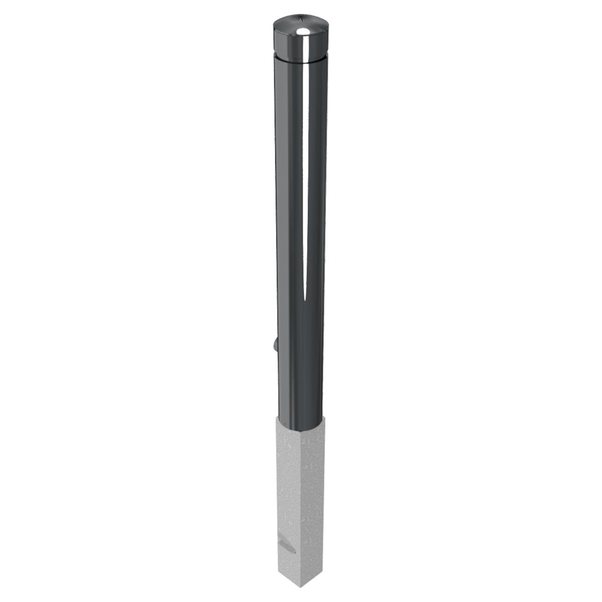 Absperr-Stilpfosten aus Aluminium, herausnehmbar und abschließbar, Ø 100 mm