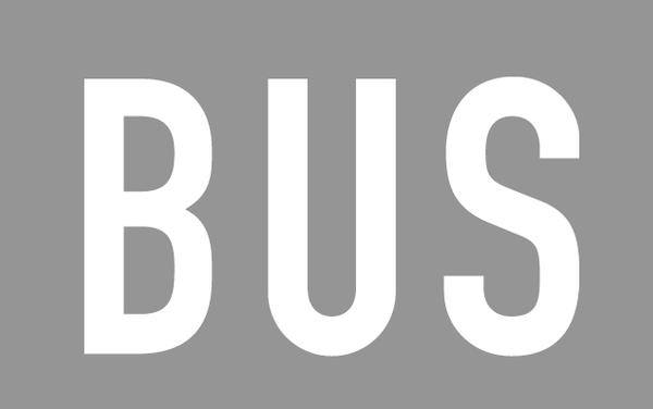 PREMARK® Fahrbahnmarkierung mit BASt-Prüfzeugnis: Symbole für Zahlen und Wörter - Schriftzug Bus