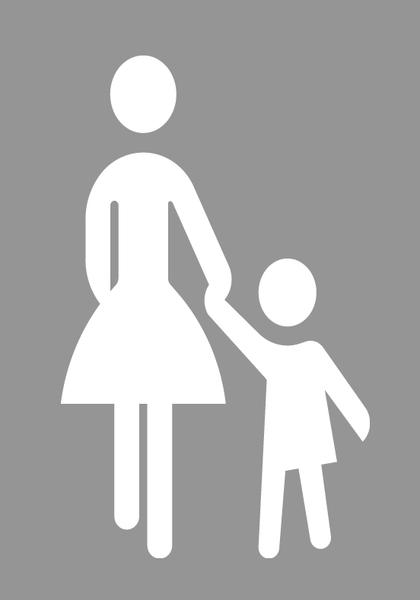PREMARK™ Fahrbahnmarkierung mit BASt-Prüfzeugnis: Sonderzeichen - Mutter und Kind.