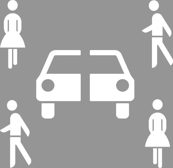PREMARK™ Fahrbahnmarkierung mit BASt-Prüfzeugnis: Sonderzeichen - Auto mit Personen.