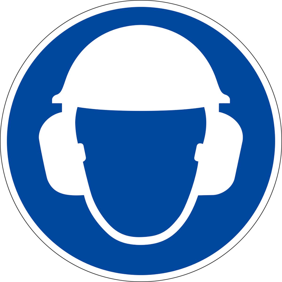 Gehörschutz und Kopfschutz benutzen